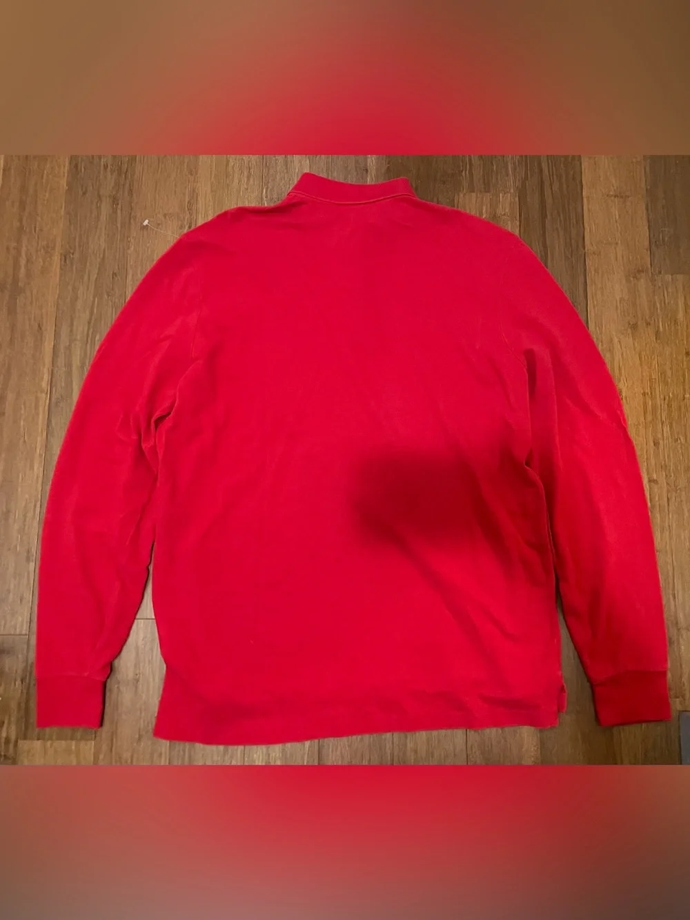 Ralph Lauren Men’s Bright Red Long Sleeve Polo